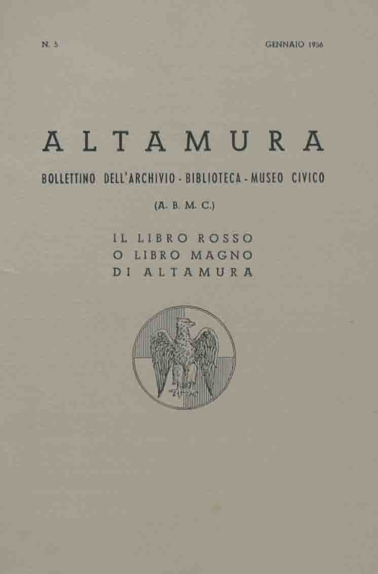 Lospalluto, Il libro rosso o il libro magno di Altamura