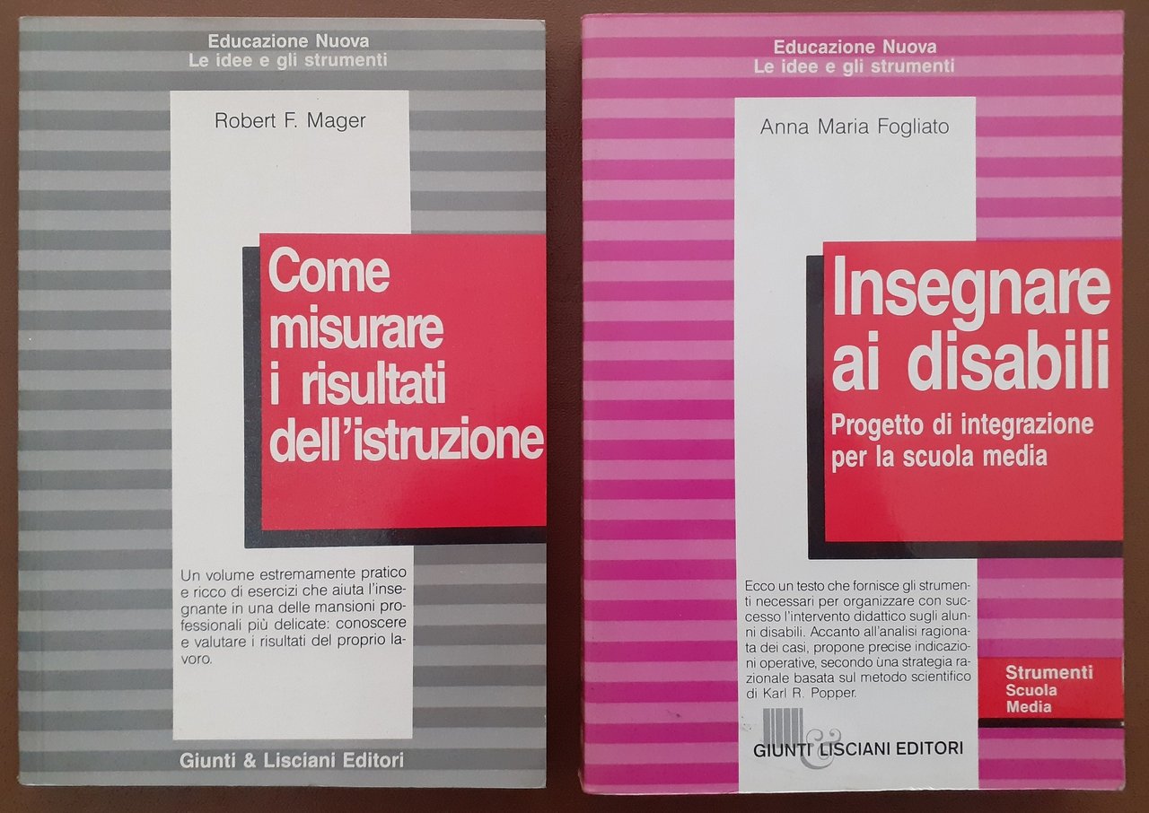 Mager, Come misurare i risultati dell’istruzione – Fogliato, Insegnare ai …