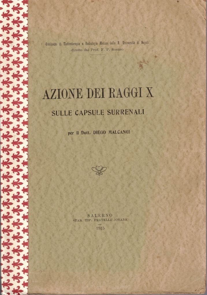 Malcangi, Azione dei raggi X sulle capsule surrenali