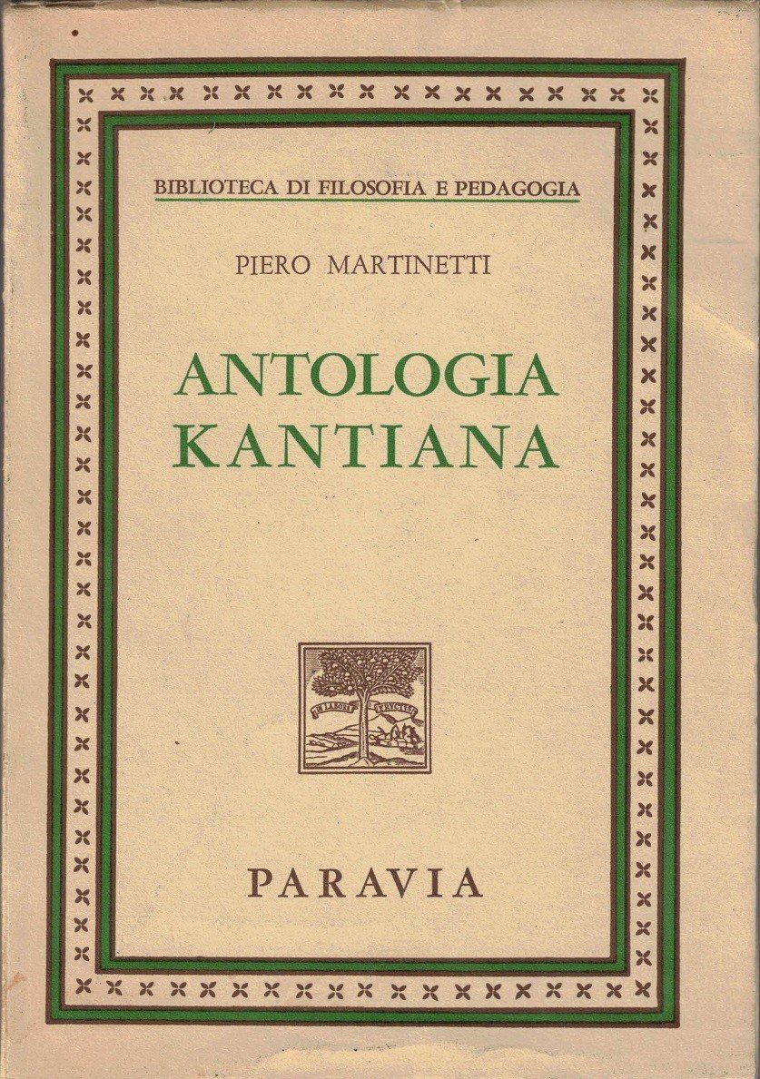 Martinetti, Antologia kantiana