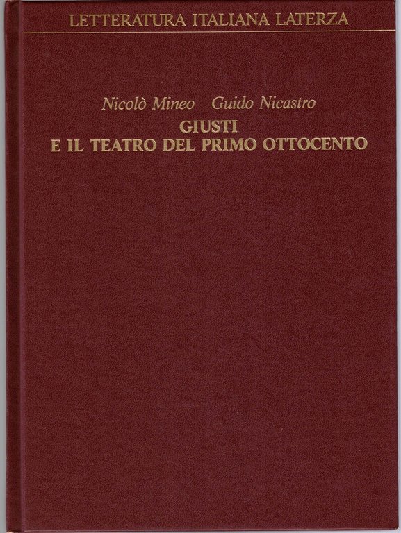 Mineo et al., Letteratura italiana Laterza, 1985, 3 voll.