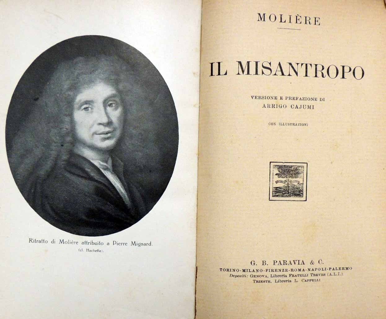 Molière, Il misantropo, versione e prefazione di A. Cajumi