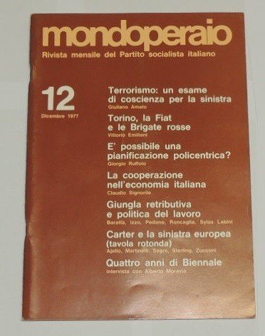 Mondoperaio. Rivista mensile del Partito socialista italiano, 23 numeri 1974-1980 | Immagine Gallery 1