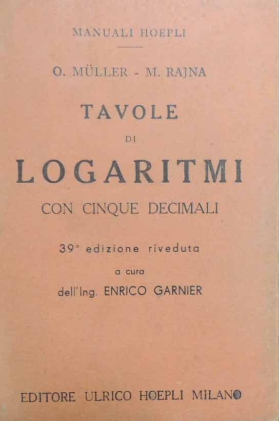 Muller, Rajna, Tavole di logaritmi con cinque decimali