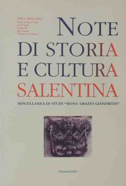 Note di storia e cultura salentina. Miscellanea di studi mons. …