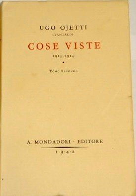 Ojetti (Tantalo), Cose viste 1923-1924, tomo secondo