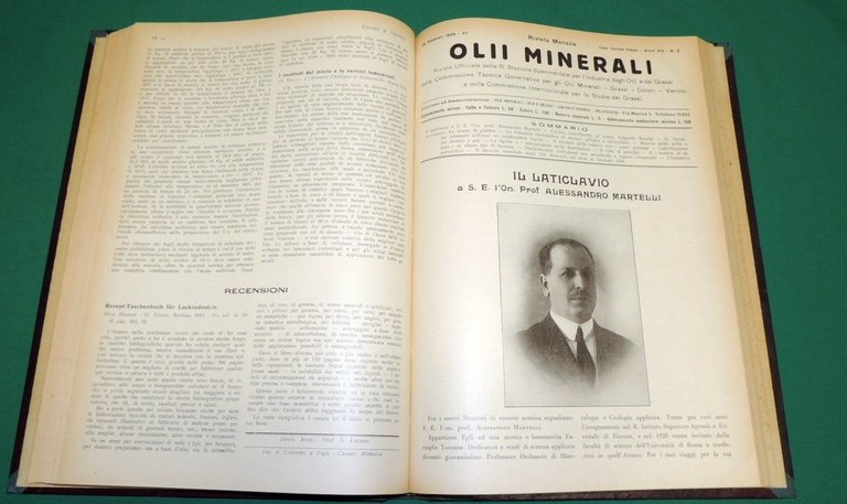 Olii minerali. Olii e grassi. Colori e vernici, a. XIII …