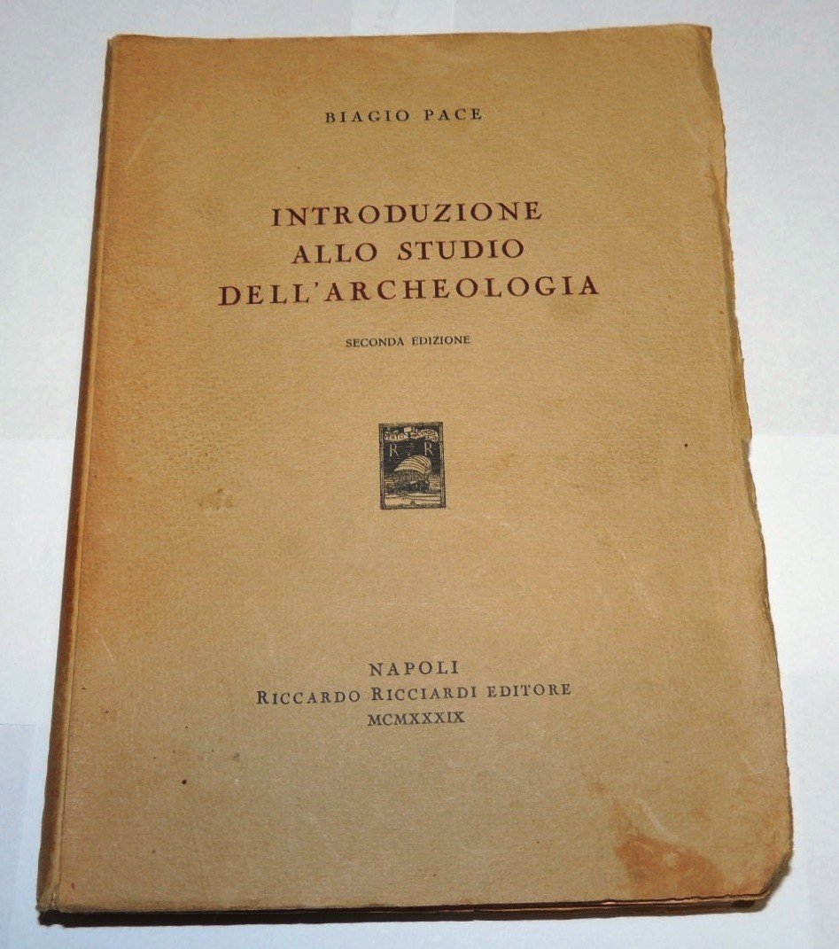 Pace, Introduzione allo studio dell'archeologia