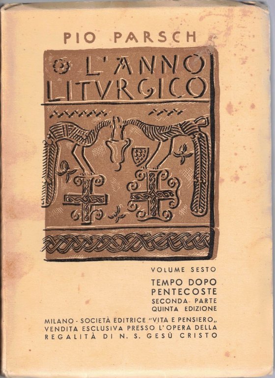 Parsch, L’anno liturgico, voll. I, II, V, VI (4 voll.)