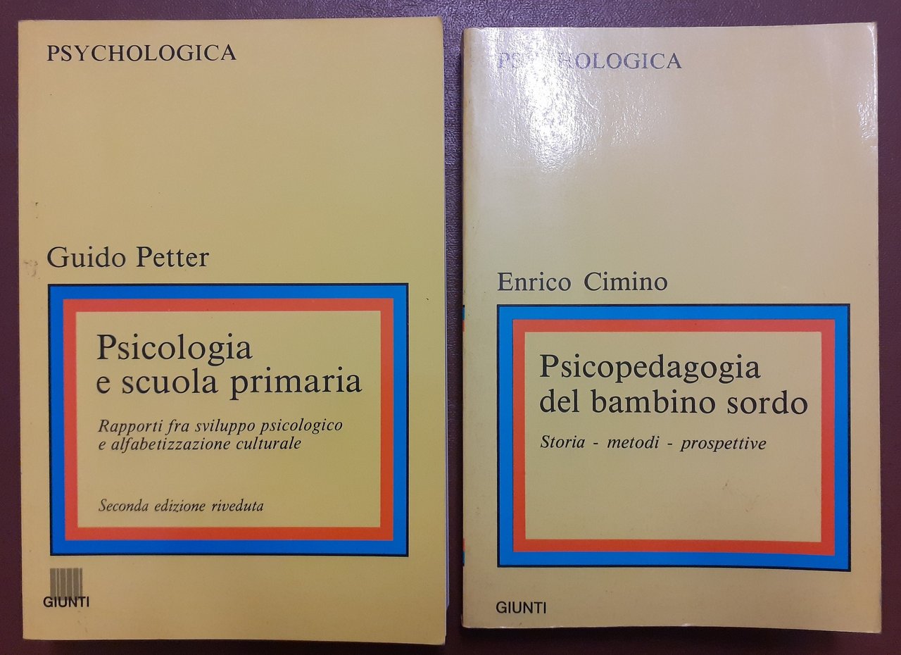 Petter, Psicologia e scuola primaria – Cimino, Psicopedagogia del bambino …