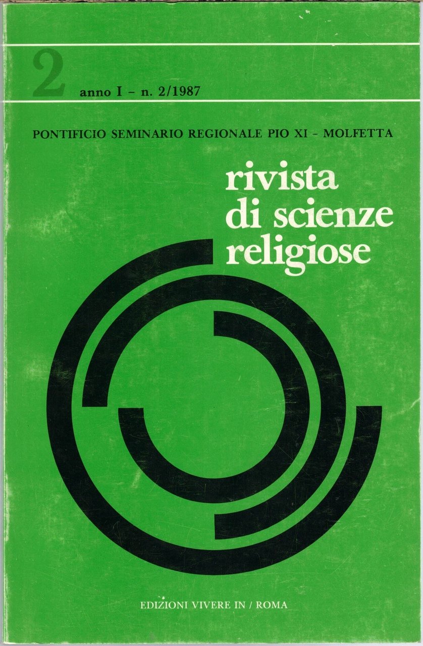 Pontificio Seminario Regionale Pio XI – Molfetta, Rivista di scienze …