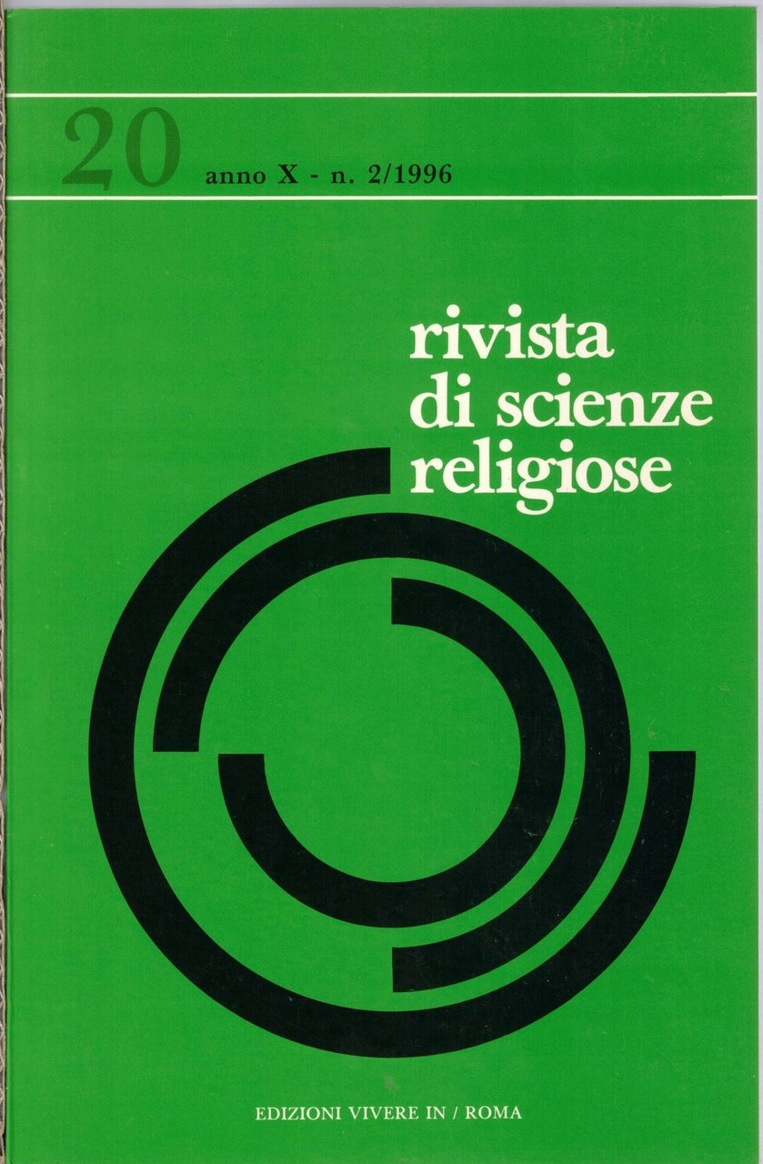 Pontificio Seminario Regionale Pio XI – Molfetta, Rivista di scienze …