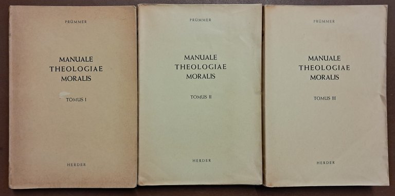 Prümmer, Manuale theologiae moralis secundum principia S. Thomae Aquinatis, 3 …