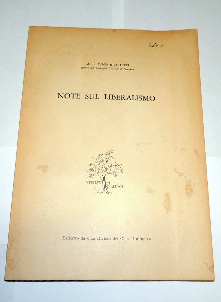 Ricchetti, Note sul liberalismo