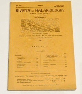 Rivista di malariologia, vol. XVII, n. 5-6 bis, sez. II, …