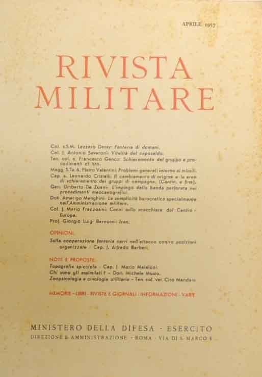 Rivista militare, a. XIII, n. 4, aprile 1957