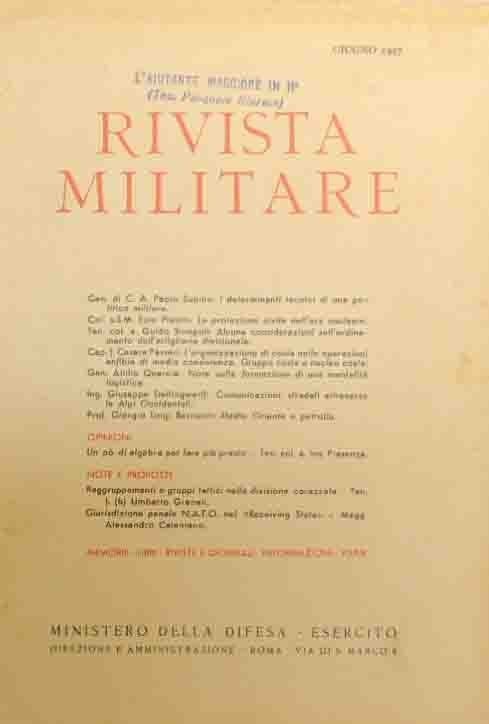 Rivista militare, a. XIII, n. 6, giugno 1957