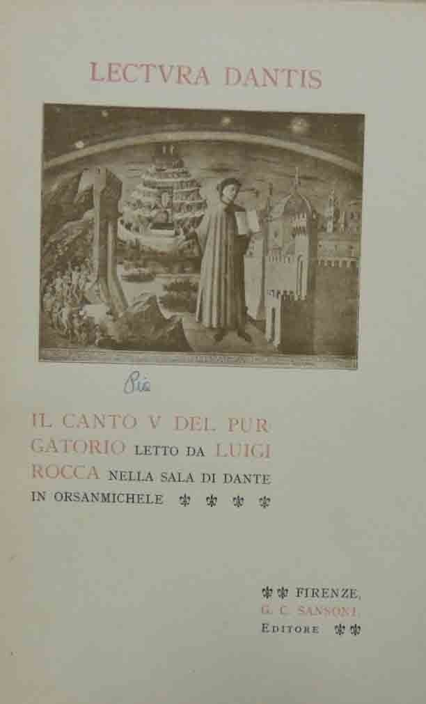 Rocca, Il Canto V del Purgatorio letto nella Sala di …