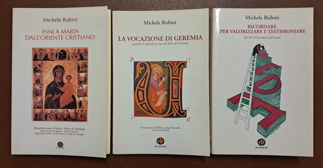 Rubini, Trilogia vocazionale, Ed Insieme, 2003, 3 voll.
