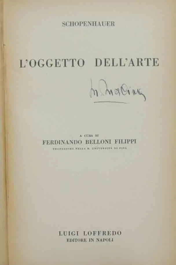 Schopenhauer, L’oggetto dell’arte | Immagine principale