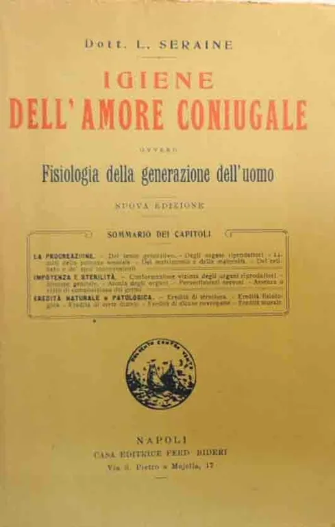 Seraine, Igiene dell’amore coniugale ovvero Fisiologia della generazione dell’uomo