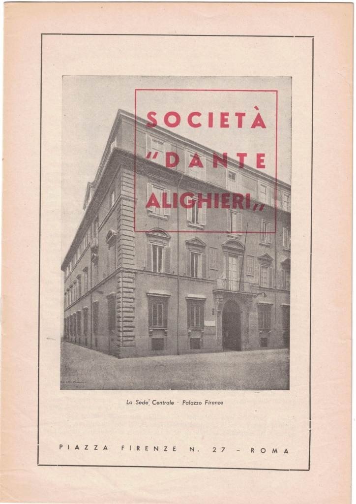 Società Dante Alighieri, a cura di G. Provenzal