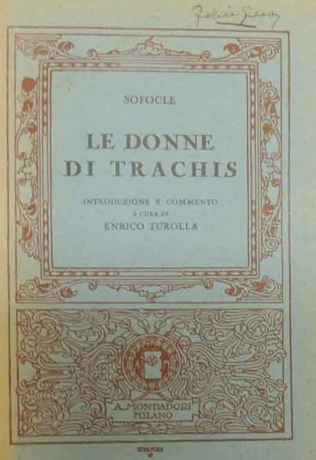 Sofocle, Le donne di Trachis