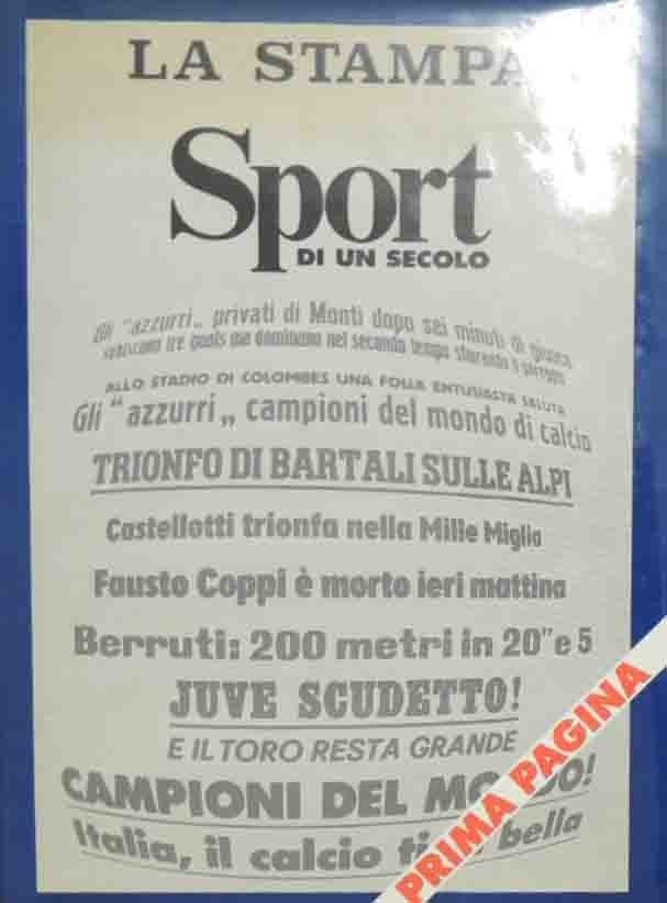 Sport di un secolo, a cura di Ormezzano