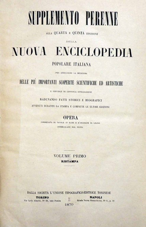 Supplemento perenne alla quarta e quinta edizione della Nuova Enciclopedia …