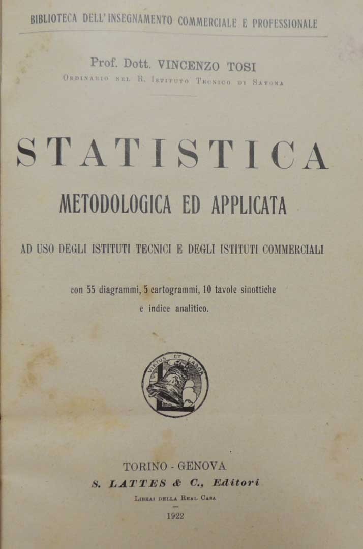 Tosi, Statistica. Metodologica ed applicata