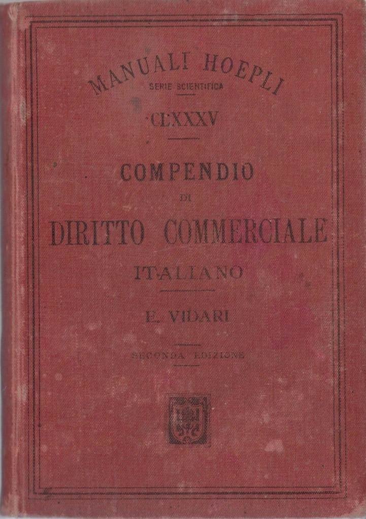 Vidari, Compendio di diritto commerciale italiano