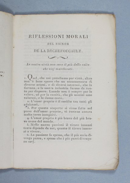 Sentenze e massime morali. Traduzione nuovissima.