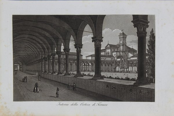 GANDINI FRANCESCO. Interno della Certosa di Ferrara.