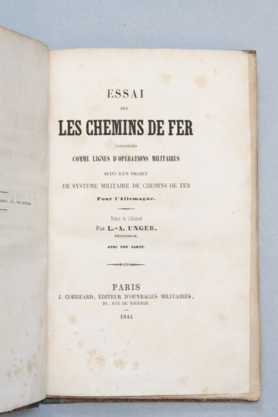 Essai sur les chemins de fer considérés comme lignes d'opérations …