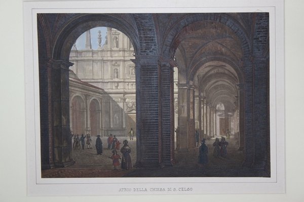 ATRIO DELLA CHIESA DI S.CELSO. MILANO, ANDREA MOLINA, 1833.