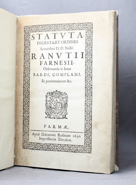 Statuta, decreta, et ordines serenissimi D.D. nostri Ranutii Farnesii, observanda …