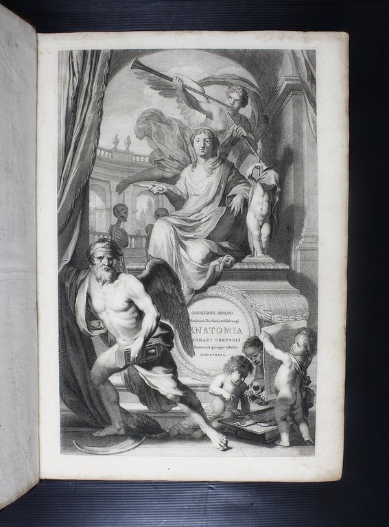 BIDLOO GODFRIET. Anatomia humani corporis centum & quinque tabulis, per …