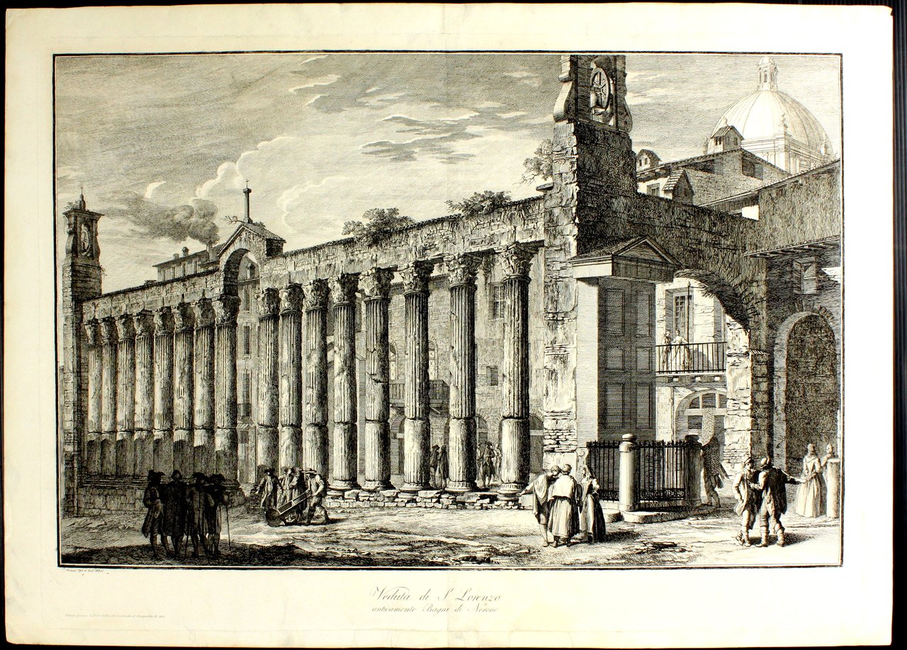 ASPARI DOMENICO. Veduta di S. Lorenzo anticamente Bagni di Nerone. … | Immagine principale
