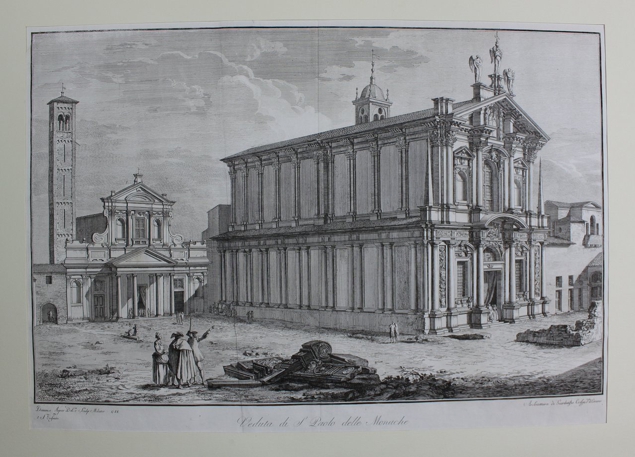 ASPARI DOMENICO. Veduta di S. Paolo delle Monache. Milano, presso … | Immagine principale