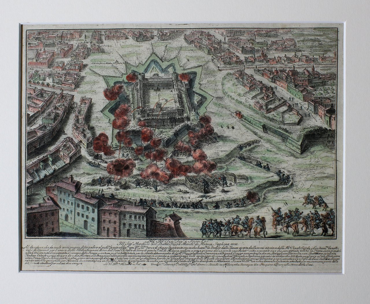 BIANCHI GAETANO. (Veduta del Castello di Milano attaccato dalle truppe … | Immagine principale