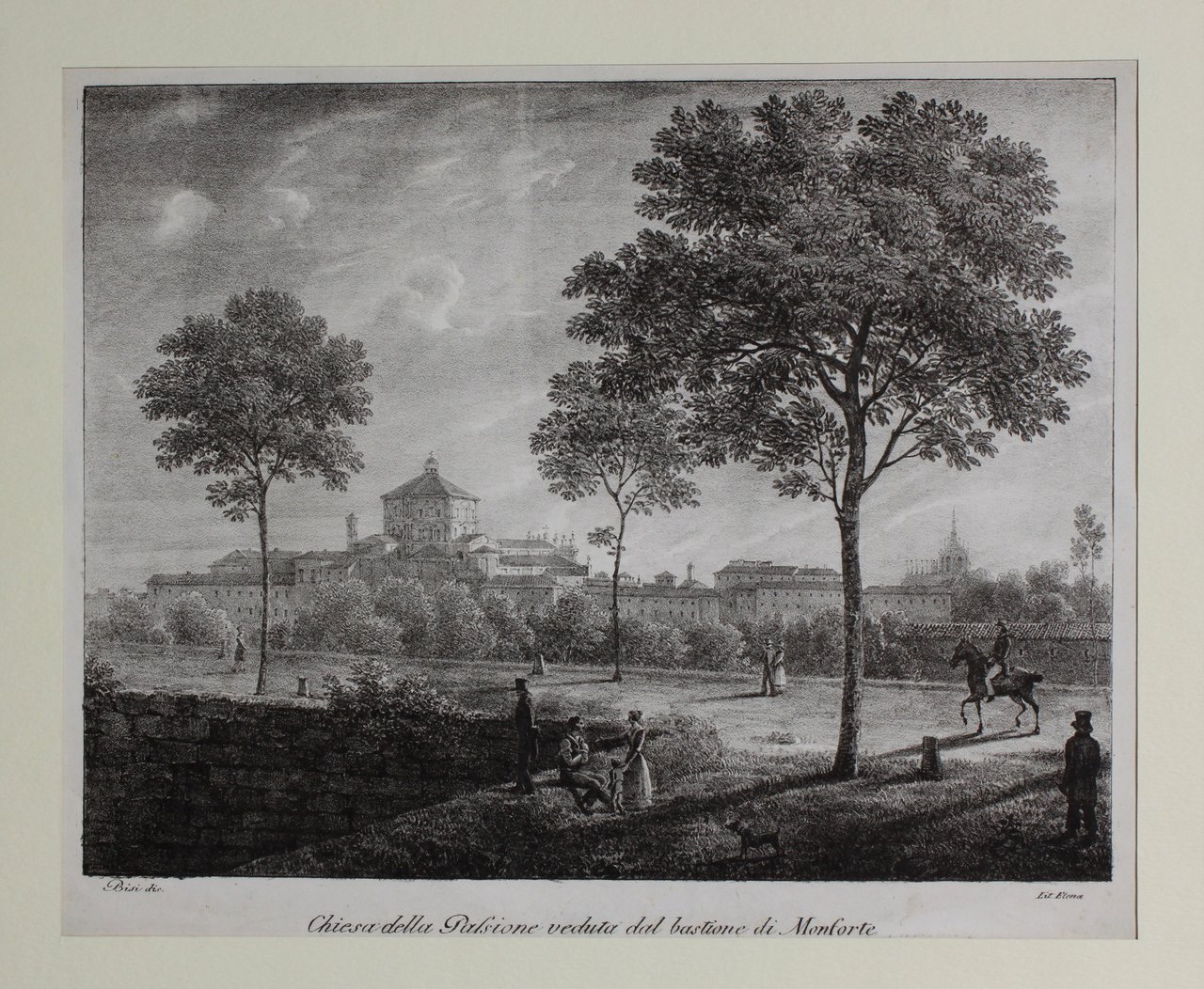 BISI GIUSEPPE - ELENA GIUSEPPE. Chiesa della Passione veduta dal … | Immagine principale