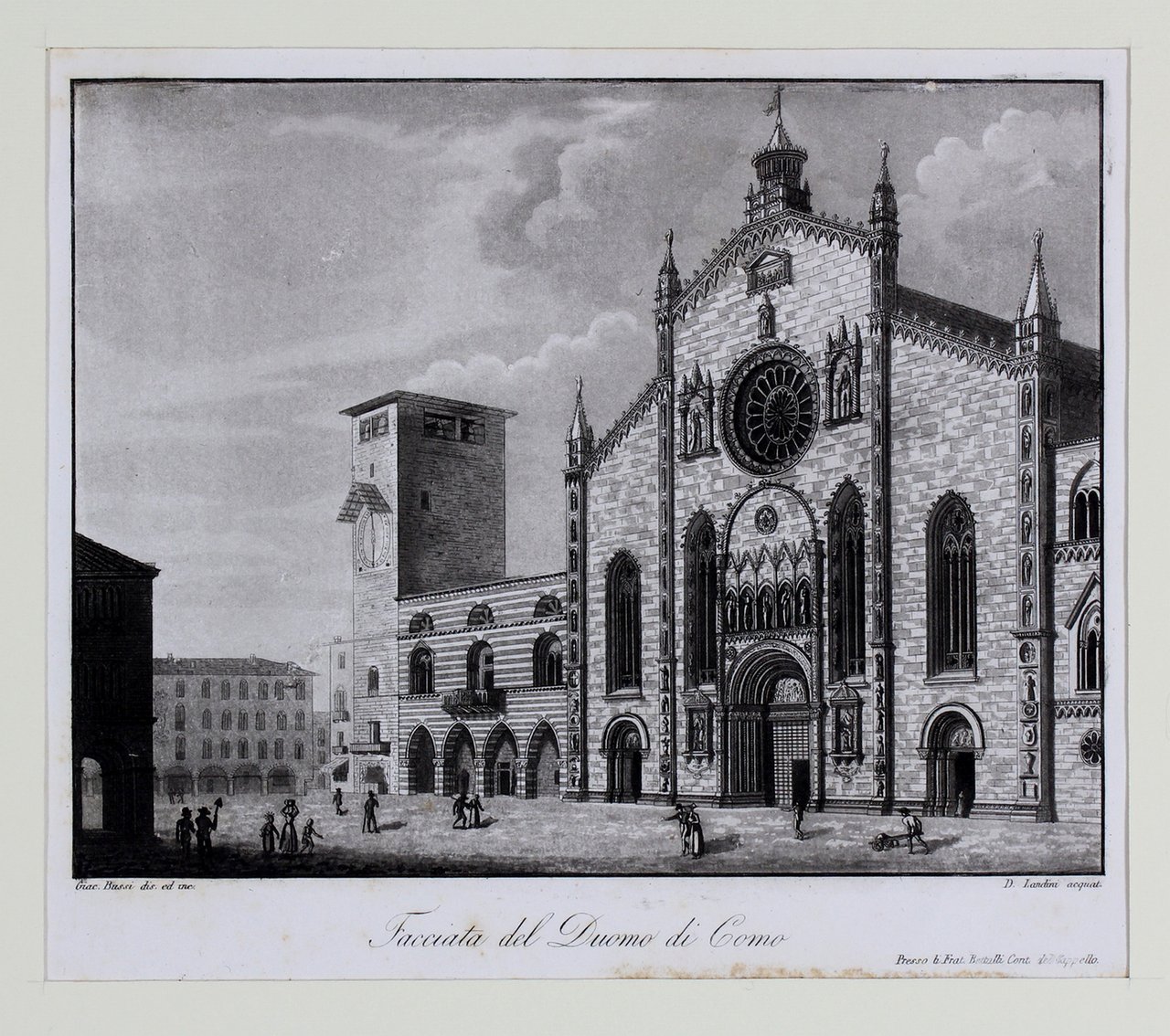 BUSSI GIACOMO - DOMENICO LANDINI. Facciata del Duomo di Como. … | Immagine principale
