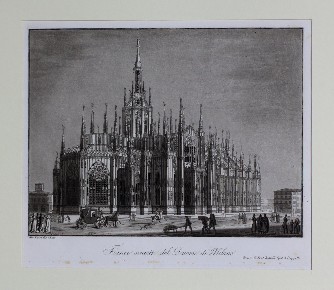BUSSI GIACOMO. Fianco sinistro del Duomo di Milano. Milano, presso … | Immagine principale