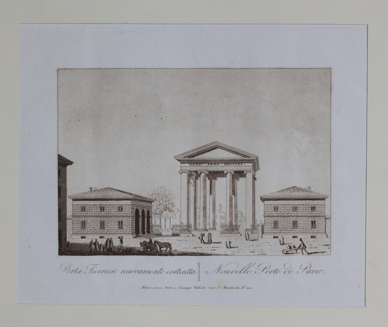 CASTELLINI GIUSEPPE. Porta Ticinese nuovamente costrutta / Nouvelle Porte de … | Immagine principale