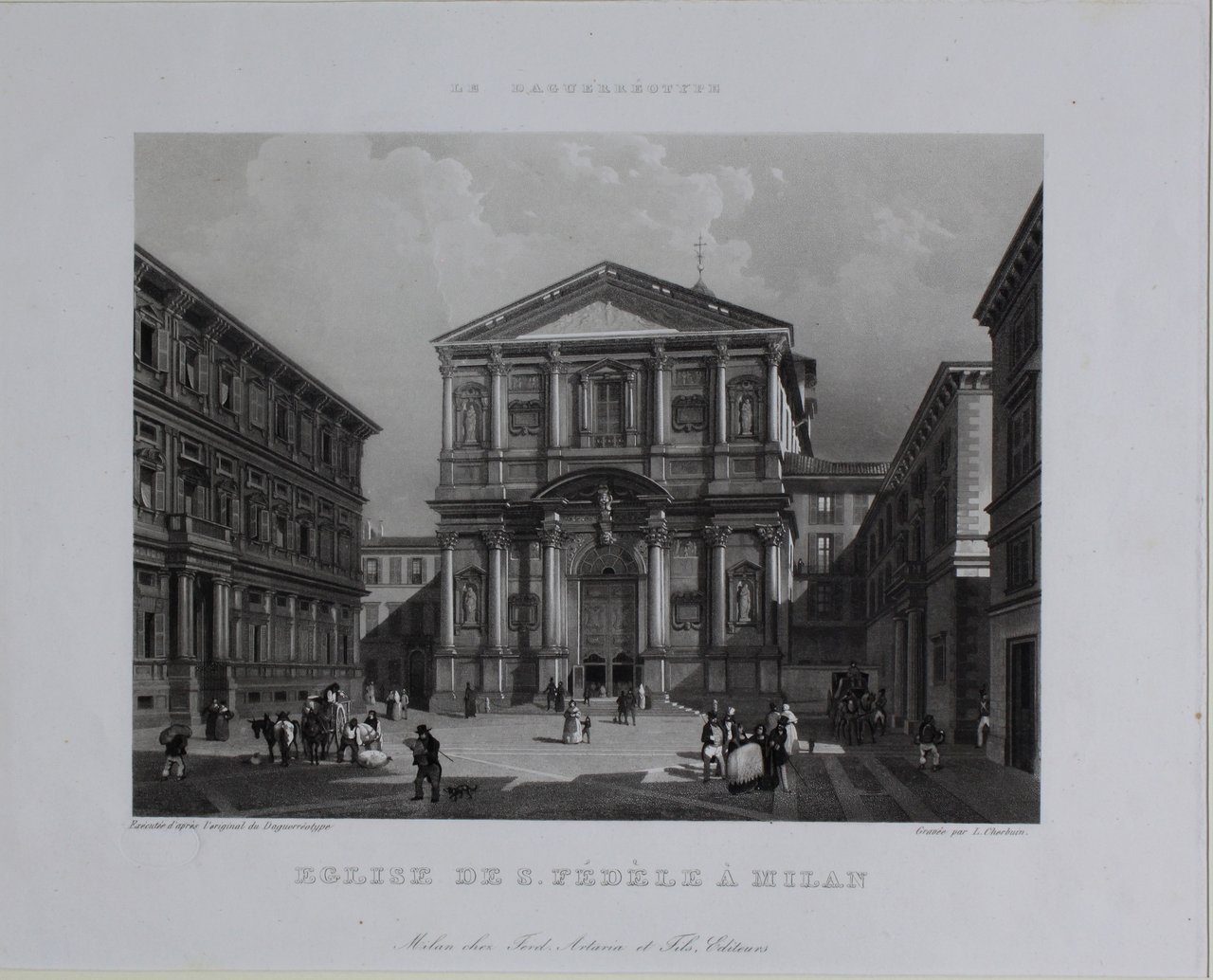 CHERBUIN LUIGI. Eglise de S. Fedèle à Milan. Milano, Artaria … | Immagine principale