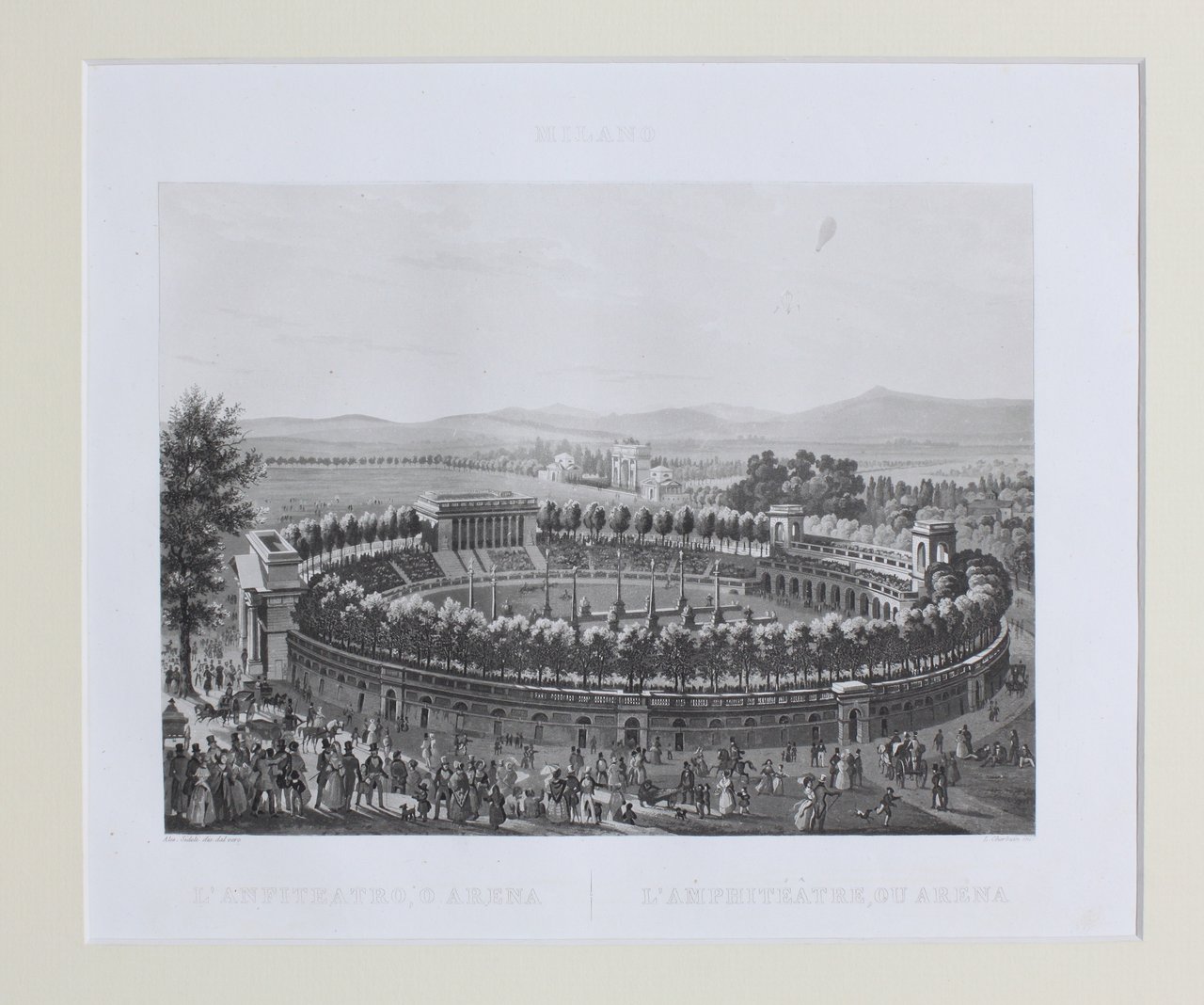 CHERBUIN LUIGI. L'Anfiteatro, o Arena - L'Amphitéatre, ou Arena. Milano, … | Immagine principale