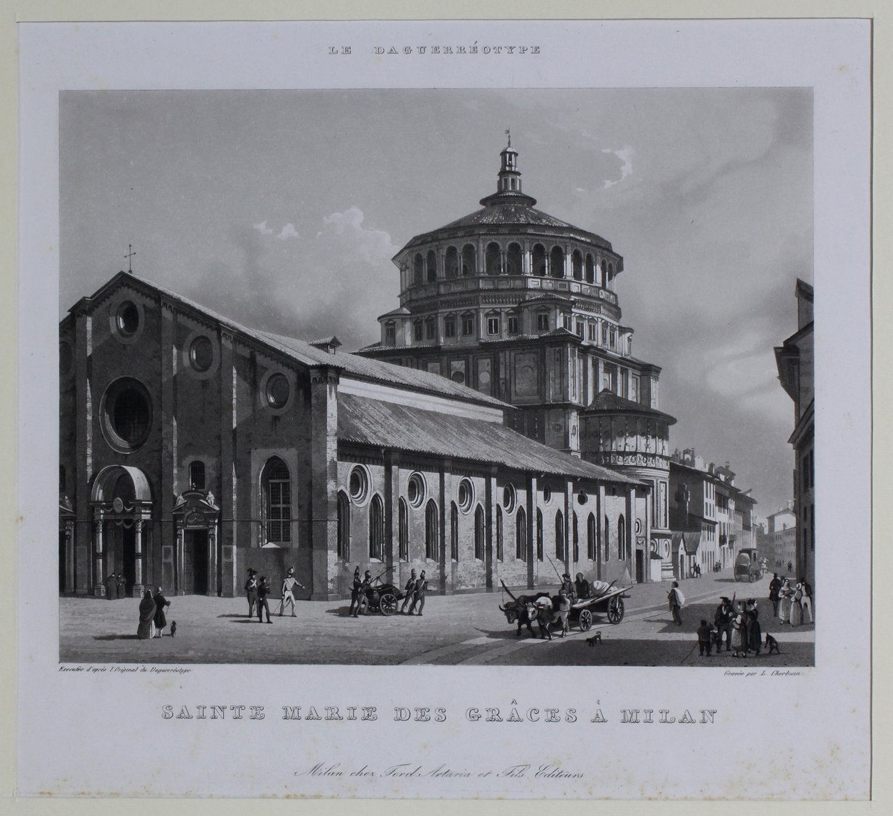 CHERBUIN LUIGI. Sainte Marie des Graces à Milan. Milano, Artaria … | Immagine principale