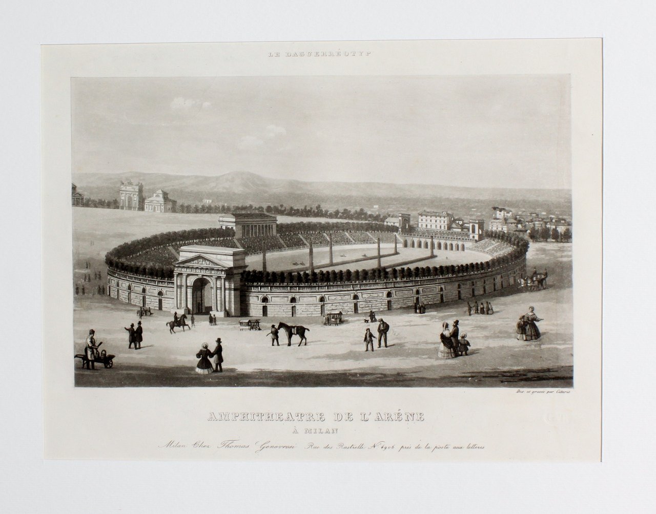 CITTERIO FRANCESCO. Amphitheatre de l'Aréne à Milan. Milano, chez Thomas … | Immagine principale