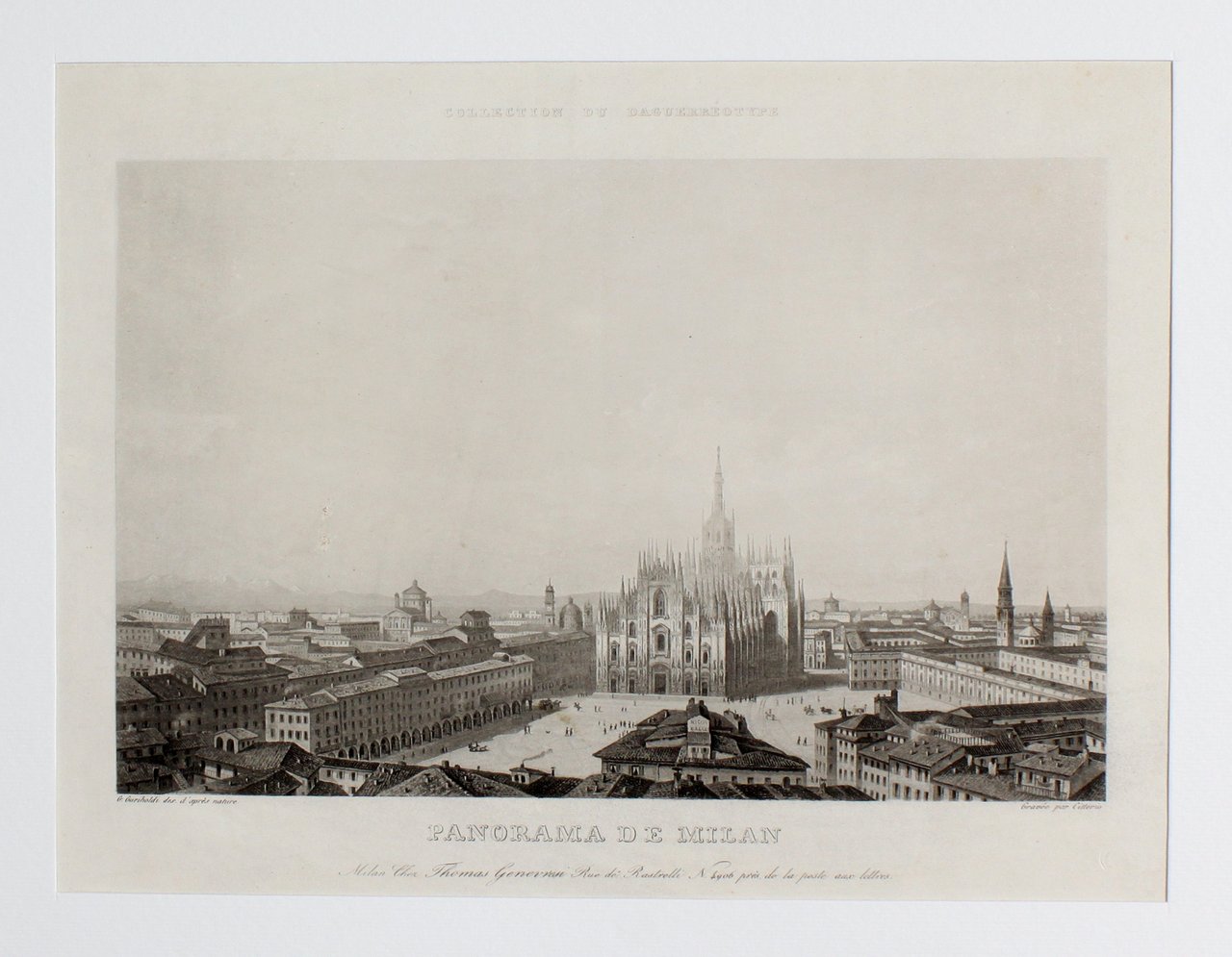 CITTERIO FRANCESCO. Panorama de Milan. Milano, chez Thomas Genevresi, Rue … | Immagine principale