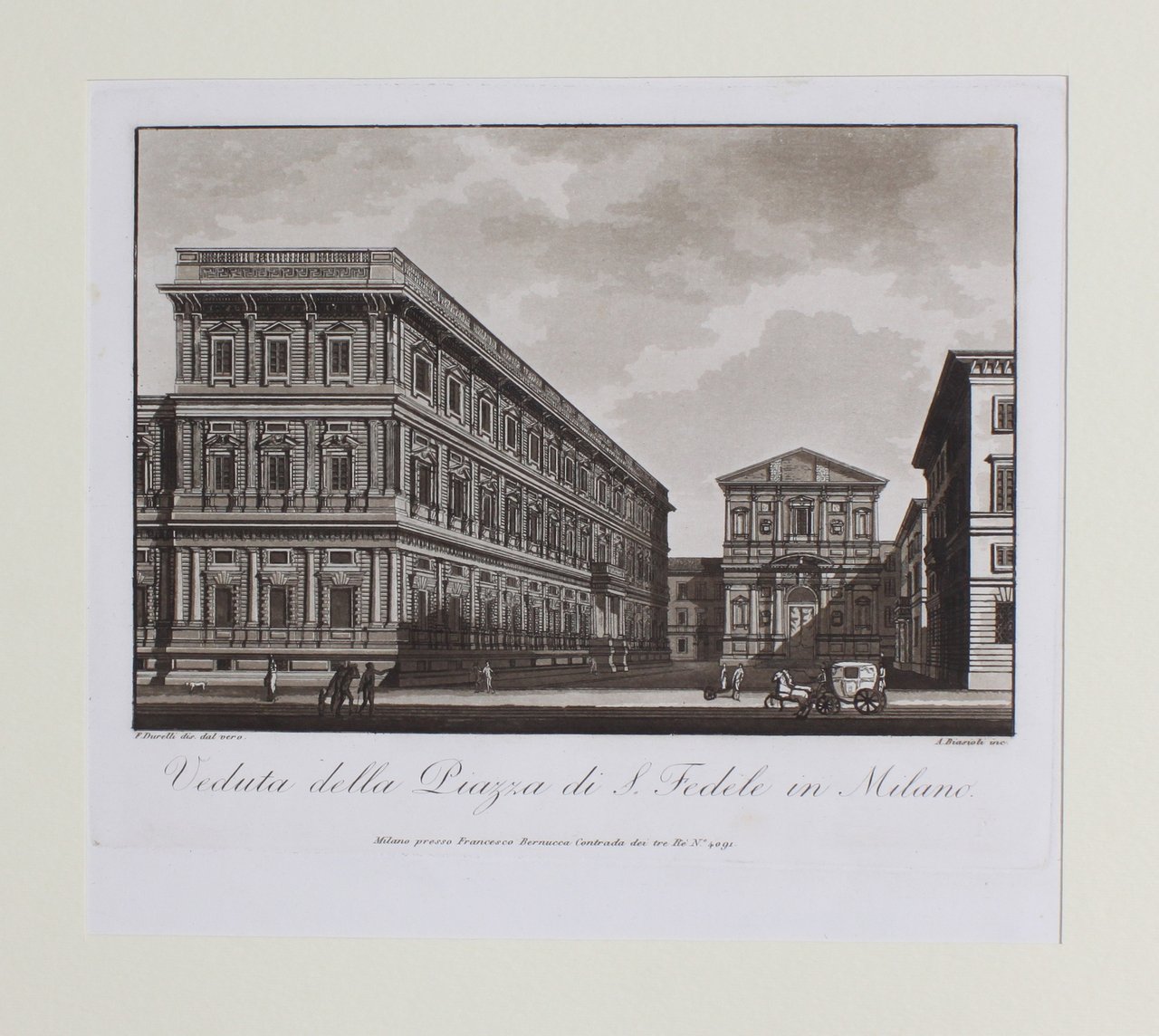DURELLI FRANCESCO - BIASIOLI ANGELO. Veduta della Piazza di S. … | Immagine principale